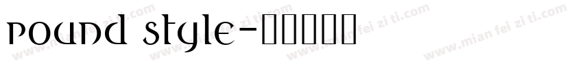 round style字体转换
